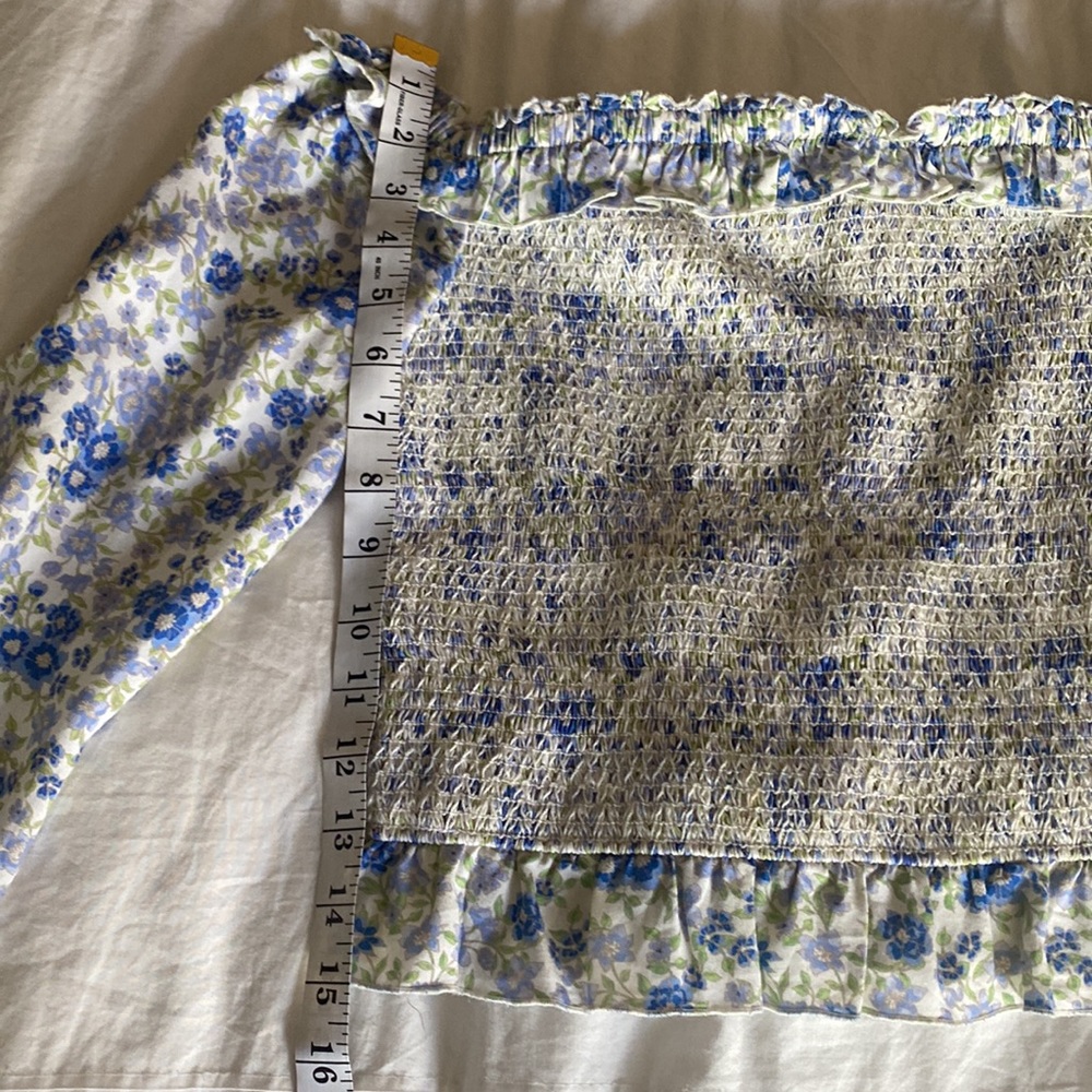 INTERMIX FLORAL BLOUSE SMOCK DETAIL - Picture 11 of 12